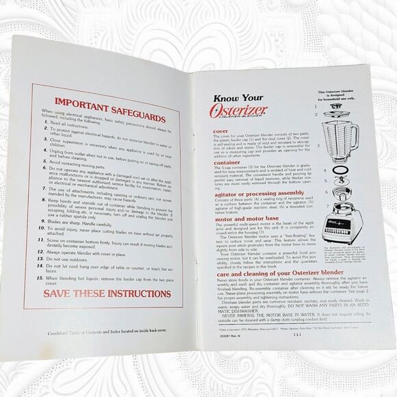 Oster Osterizer Blender Spin Cookery Cookbook Recipes Book Cooking Food Booklet - Picture 6 of 8